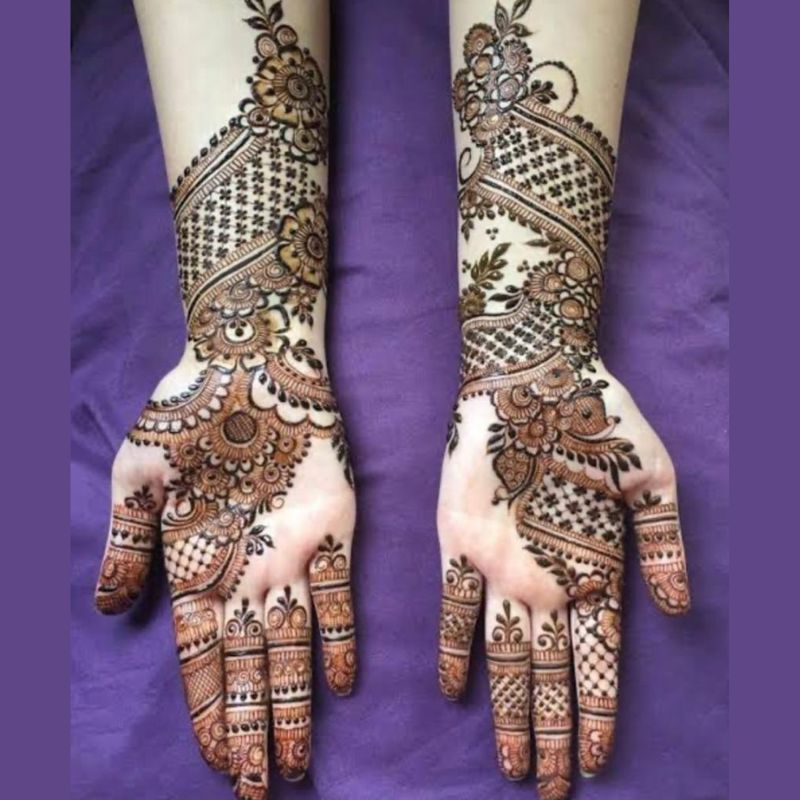 best simple mehndi design Arabic style