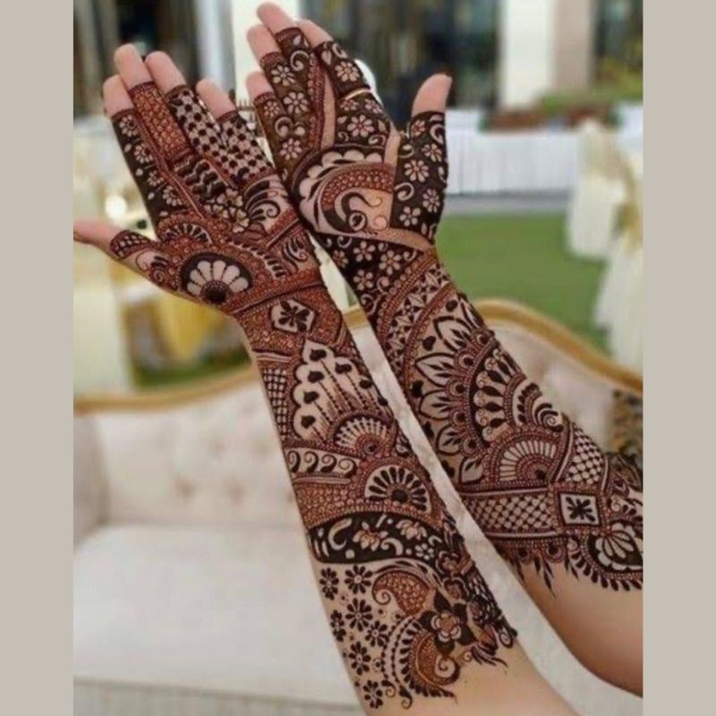 best simple mehndi design Arabic style