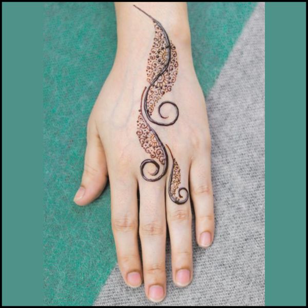 back side mehndi design along with mehndi design 2023 new style simple 