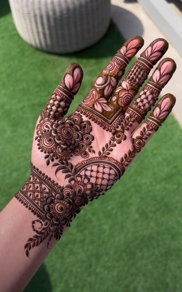 new Front Hand Mehndi Design