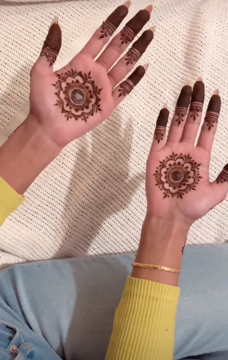 Front Hand Mehndi Design