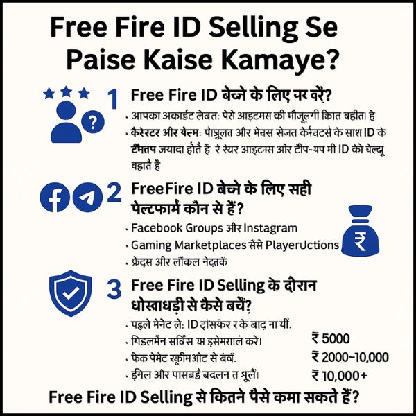 Free Fire ID Selling Se Paise Kaise Kamaye