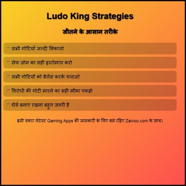 Ludo King Strategies: जीतने के आसान तरीके।