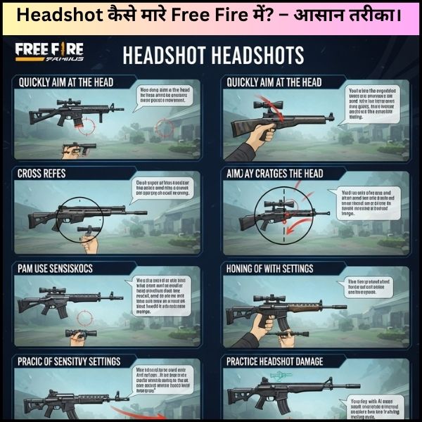 Headshot कैसे मारे Free Fire में? – आसान तरीका।