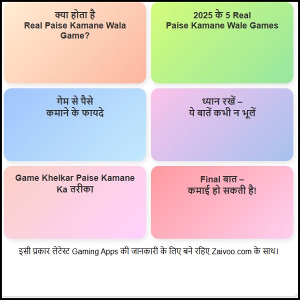 Real Paise Kamane Wala Game – सच्चाई, जानकारी और आपके काम की बात।