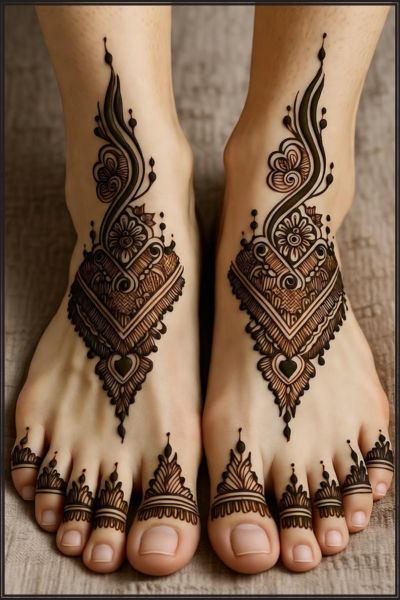 2025 Simple Henna Designs for Legs