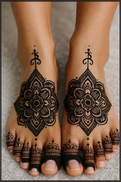 2025 Simple Henna Designs for Legs