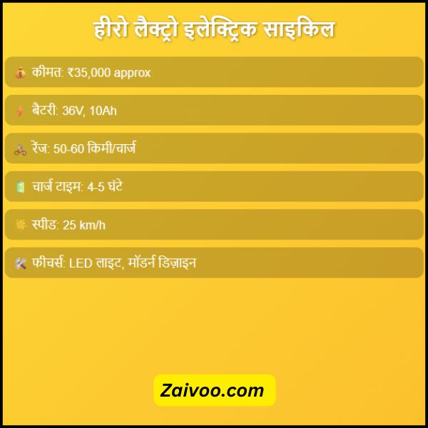 हीरो लैक्ट्रो इलेक्ट्रिक साइकिल रिव्यू, कीमत और फीचर्स?