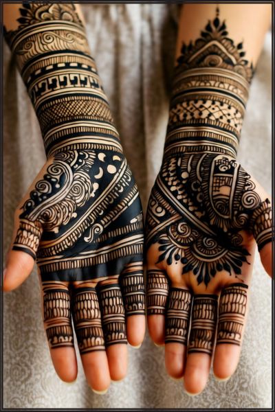 Bridal Mehndi Design for Arabic Style