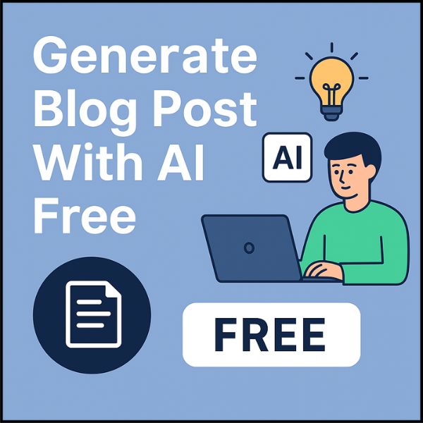 Generate blog post with ai free