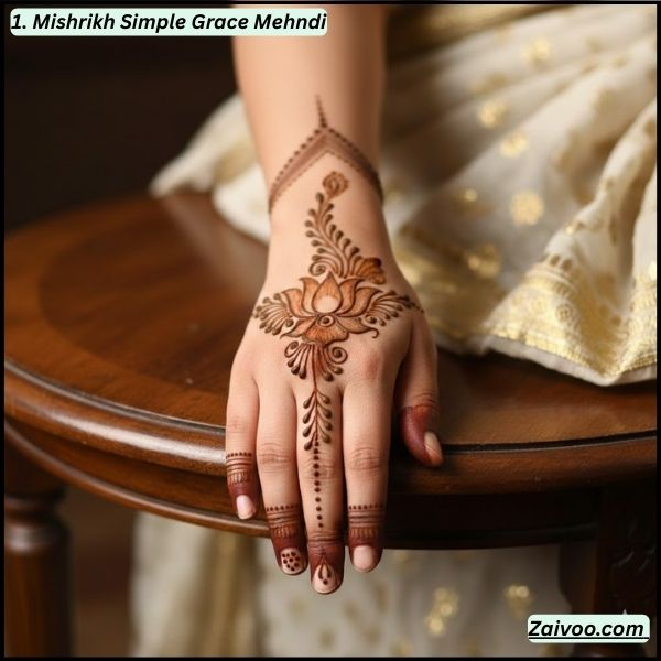 1. Mishrikh Simple Grace Mehndi