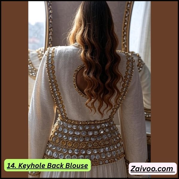 14. Keyhole Back Blouse