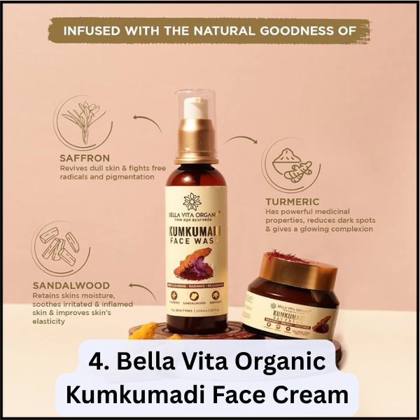4. Bella Vita Organic Kumkumadi Face Cream