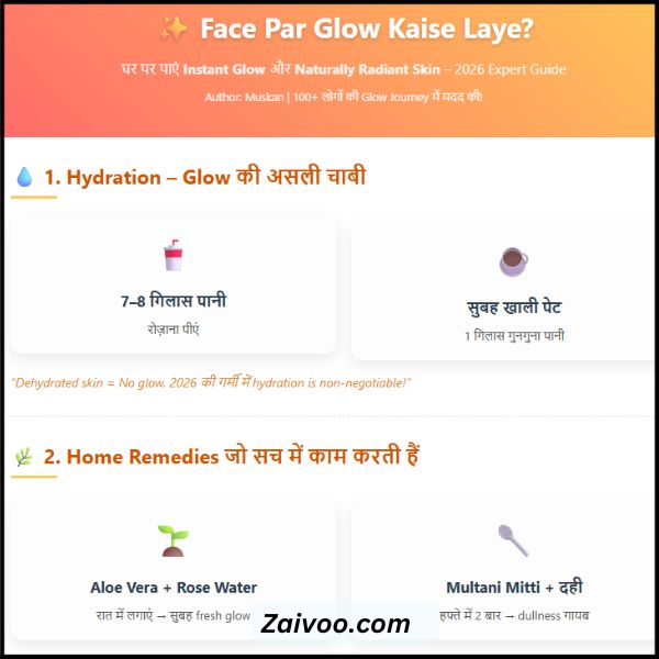 Face Par Glow Kaise Laye