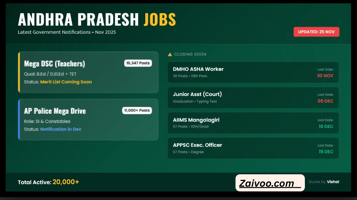 Latest Job Notification Andhra Pradesh