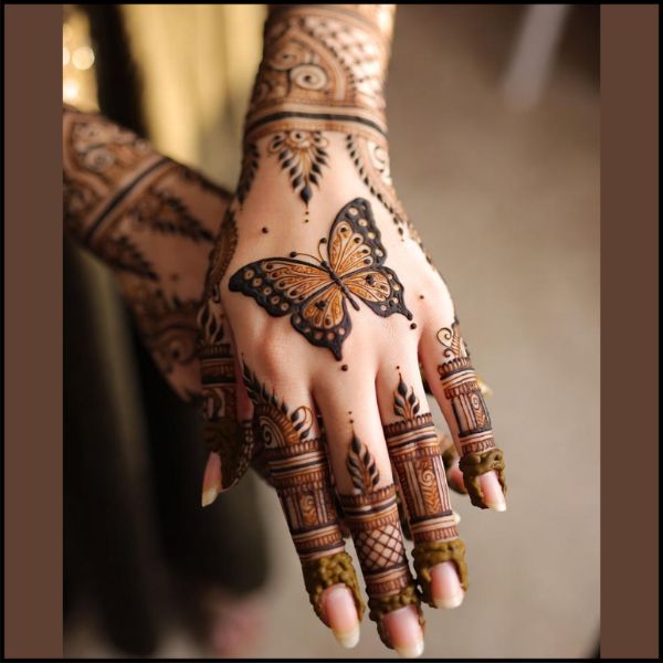 New Cute Butterfly Mehndi Design 2026 