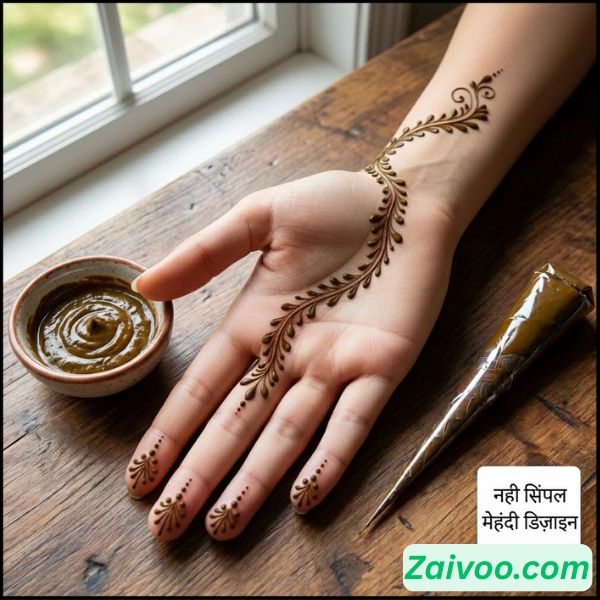 new simple mehndi design