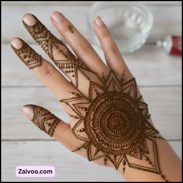 Unique Geometric Mehndi Designs for New Year Eve 2026