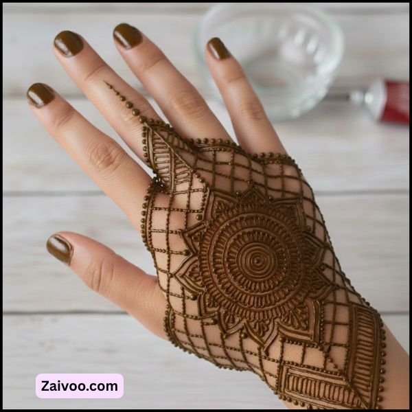 Unique Geometric Mehndi Designs for New Year Eve 2026