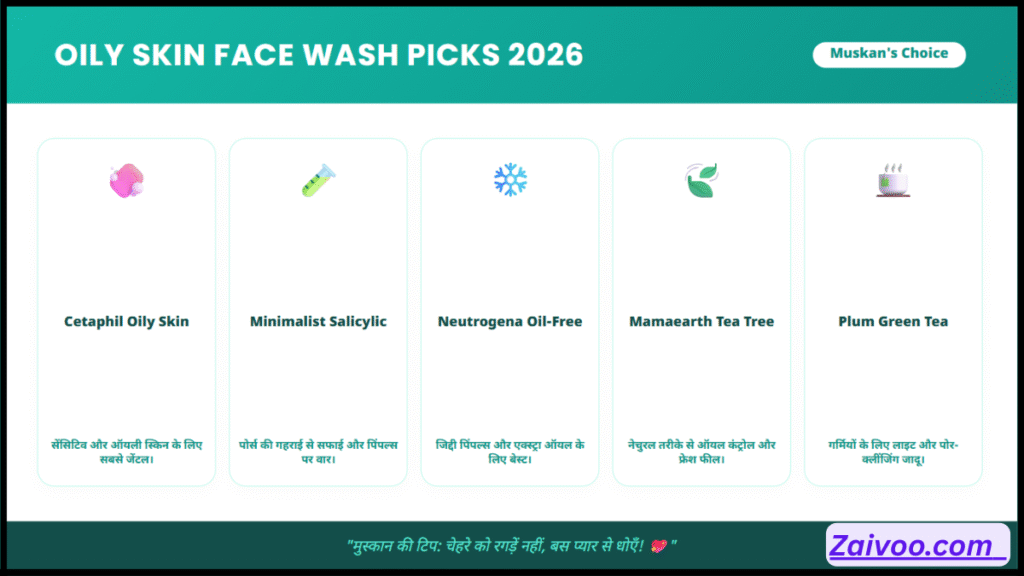 Best Face Wash Options for Oily Skin in India