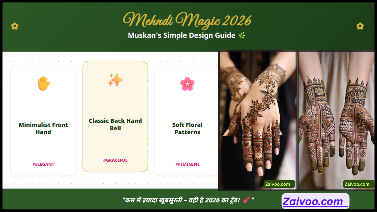 Top 5 सिम्पल मेहंदी डिजाइन 2026