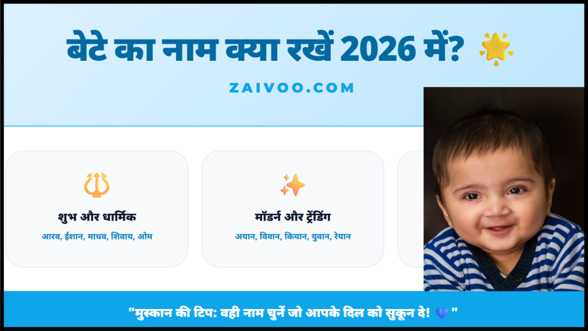 बेटे का नाम क्या रखें 2026 में?