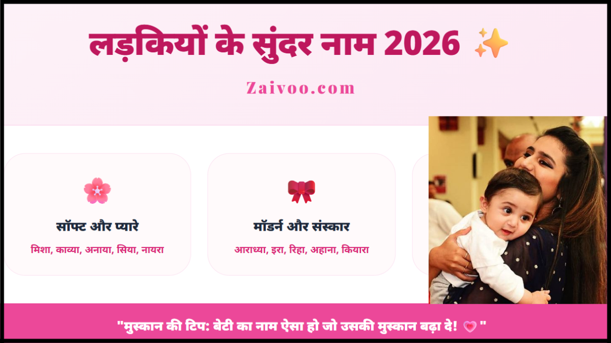 लड़कियों के सुंदर नाम 2026 के ट्रेंडिंग
