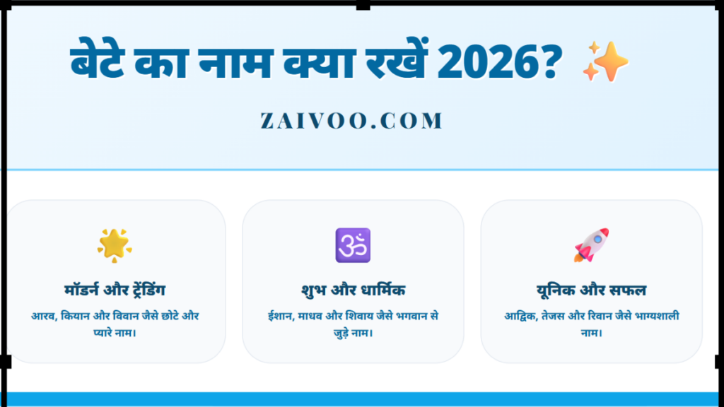 बेटे का नाम क्या रखें?